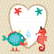 Cute greeting children card