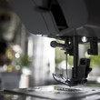 Close-up of sewing machine