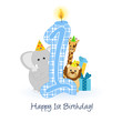 happy first birthday - buon primo compleanno