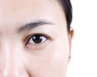 Close up woman eye.