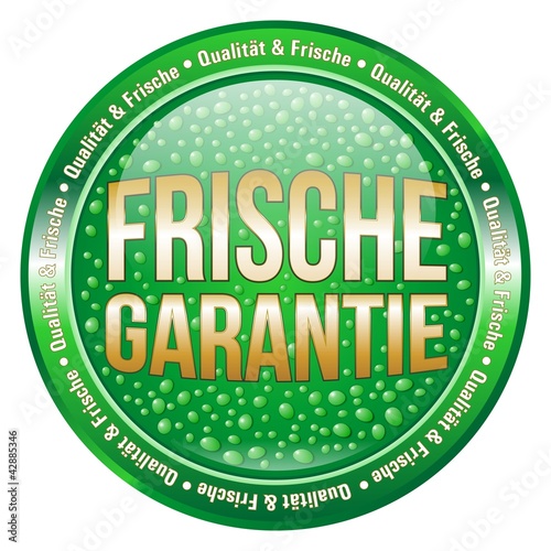 Illustration: Frische Garantie - Button Frische Garantie - Button