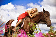 Beauty on horse