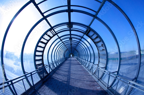 Photo: blue tunnel blue tunnel