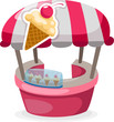 Vector: Ice cream stand shop Ice cream stand shop