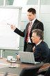 Business people - presentation within a team