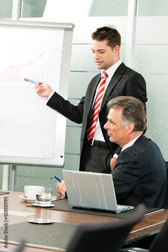 Photo: Business people - presentation within a team Business people - presentation within a team