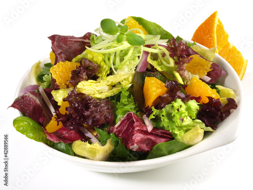 Foto: Salat mit Orangenfilets Salat mit Orangenfilets
