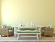 Dining-room interior.