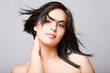 Sensual young brunette.
