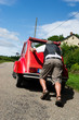 French man with car break down