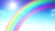 Video: Rainbow, rain and clouds in time-lapse. HD 1080. Rainbow, rain and clouds in time-lapse. HD 1080.