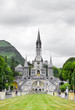 Photo: center of pilgrimage to famous cathedral in Lourdes, France. center of pilgrimage to famous cathedral in Lourdes, France.