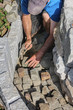 Pflastern mit Granitsteinen