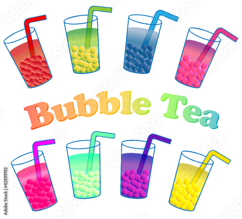 Vektor: Bubble Tea Bubble Tea