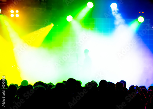 Photo: colorful stage lights colorful stage lights