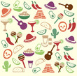 Mexican seamless pattern