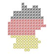 Deutschland aus Wahlkreuzen