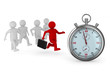 Foto: leadership concept on white background. Isolated 3D image leadership concept on white background. Isolated 3D image