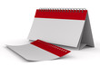 Calendar on white background. Isolated 3D image