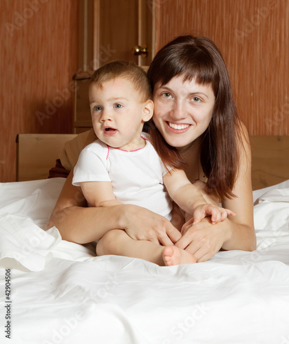 Photo: Happy mother with baby Happy mother with baby