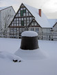 Eingeschneite Glocke in Barntrup