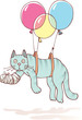 The injured cat.