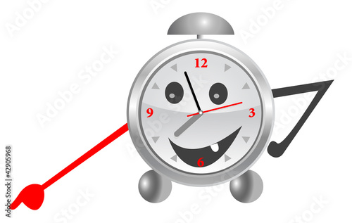 Vector: Funny alarm clock. Funny alarm clock.