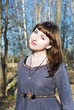 Photo: Young beautiful woman outdoor Young beautiful woman outdoor