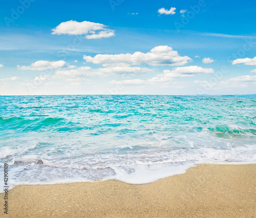 Photo: beach and tropical sea beach and tropical sea