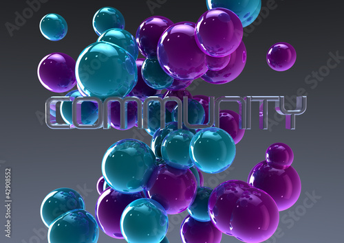 Illustration: Abstract Community Background Abstract Community Background