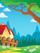 Vector: Spring theme landscape 3 Spring theme landscape 3