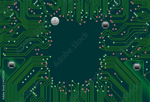 Vector: Circuito Elettronico Scheda Computer Motherboard Circuit-Vector Circuito Elettronico Scheda Computer Motherboard Circuit-Vector