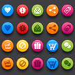 shopping colored buttons