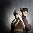 Foto: Winter fashion man and woman Winter fashion man and woman