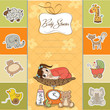 baby girl shower card