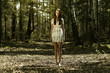 Woman in fairy forest