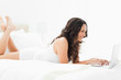 Attractive young woman chatting