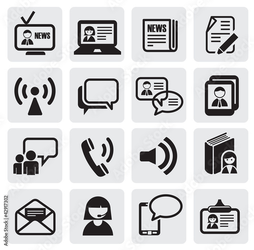 Vektor: communication icons communication icons