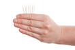 Toothpicks in hand