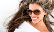 Beautiful summer woman smiling
