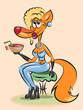Vettoriale: Lady Fox Lady Fox