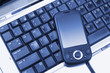 Smart Phone on Laptop