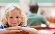 Boy not paying attention to teacher