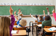 Class raising hands