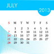 Vector: calendar for 2013 july illustration calendar for 2013 july illustration