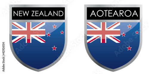 Ilustración: New Zealand flag emblem New Zealand flag emblem