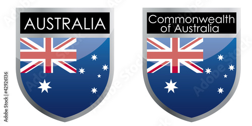 Illustration: Australia flag emblem Australia flag emblem