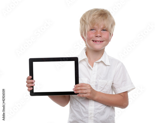 Photo: Junge mit Tablet PC Junge mit Tablet PC