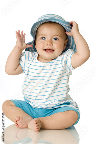 Foto: Sweet baby with hat - Süßes Baby mit Hut Sweet baby with hat - Süßes Baby mit Hut