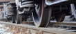 Wheels of train